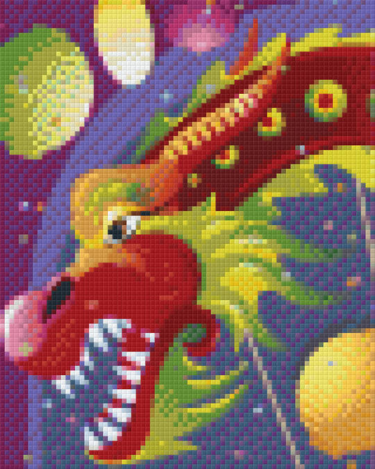 Dragon Four [4] Baseplate PixelHobby Mini-mosaic Art Kit